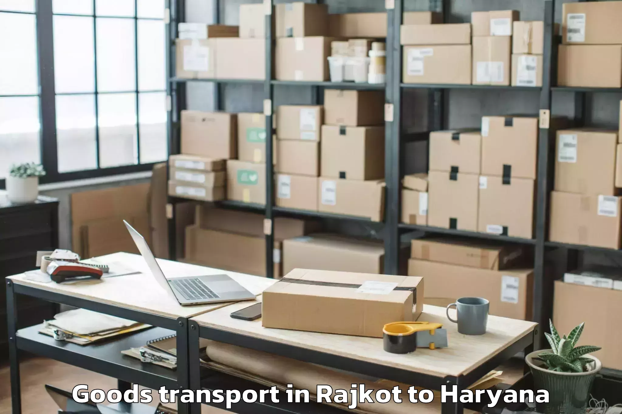 Book Rajkot to Punahana Goods Transport Online